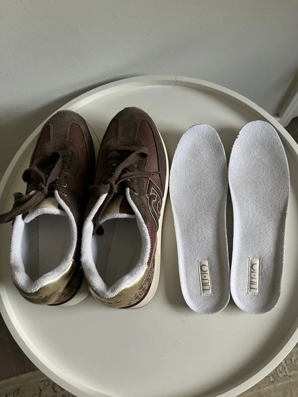 Liu Jo Italian Brand Dreamy 02 Women’s Leather Textile Sneakers EU 41/US 10.5-11